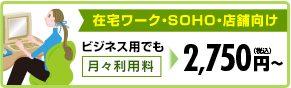 在宅ワーク・SOHO・個人事務所向け