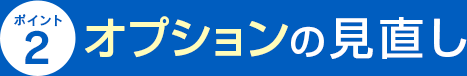 ポイント2 オプションの見直し